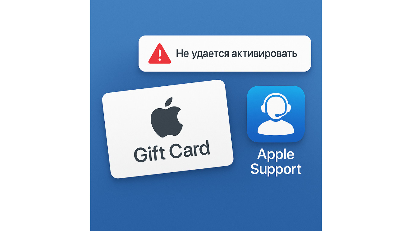 Apple Gift Card не активируется: как связаться с поддержкой и решить проблему