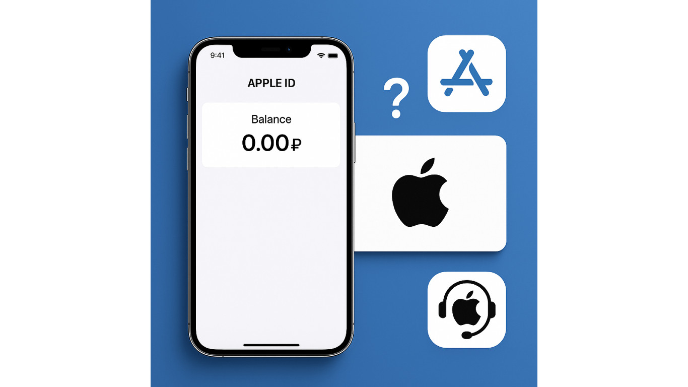 Apple Gift Card не отображается в балансе Apple ID и как решить проблему
